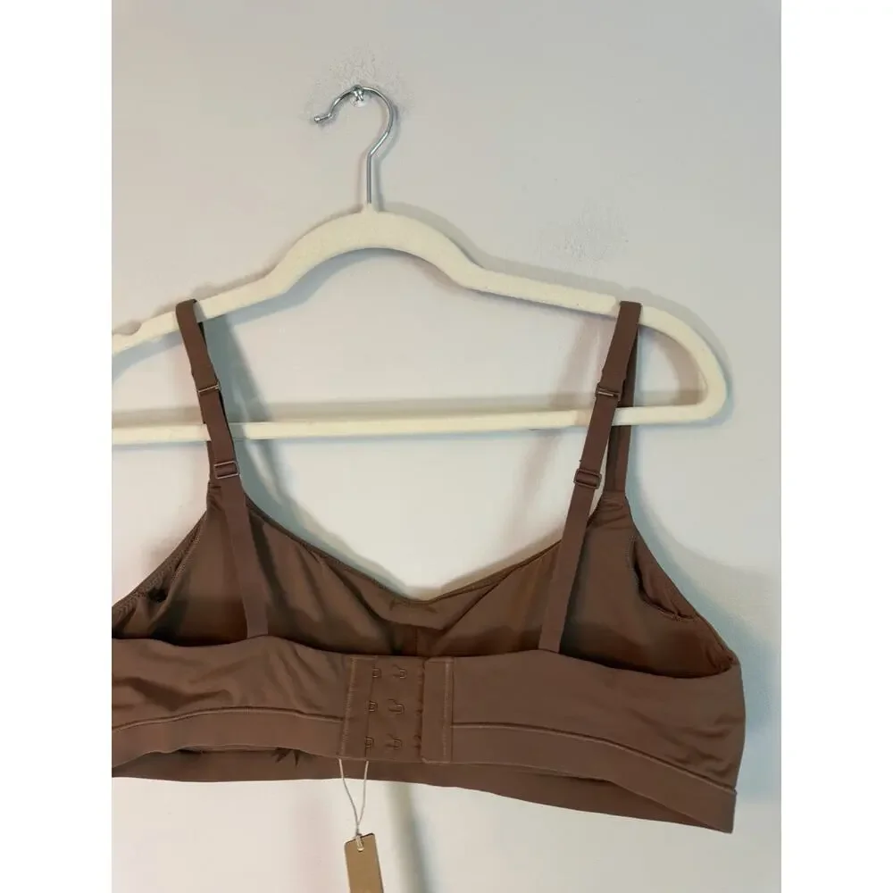 Skims FITS EVERYBODY Mastectomy Scoop Bralette Jasper Sz L NWT $48